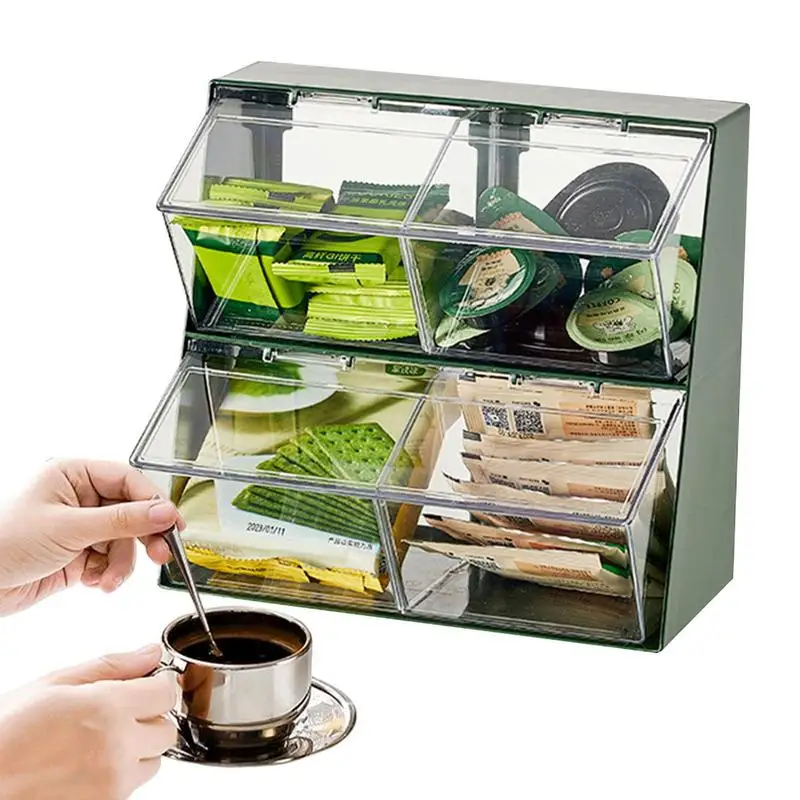 Tea Organizer Stackable Tea Bag Storage Organizer With Clear Top Lid Tea Bag Holder For Countertops Kitchen Cabinets Pantry
Tea Organizer Stackable Tea Bag Storage Organizer With Clear Top Lid Tea Bag Holder For Countertops Kitchen Cabinets Pantry