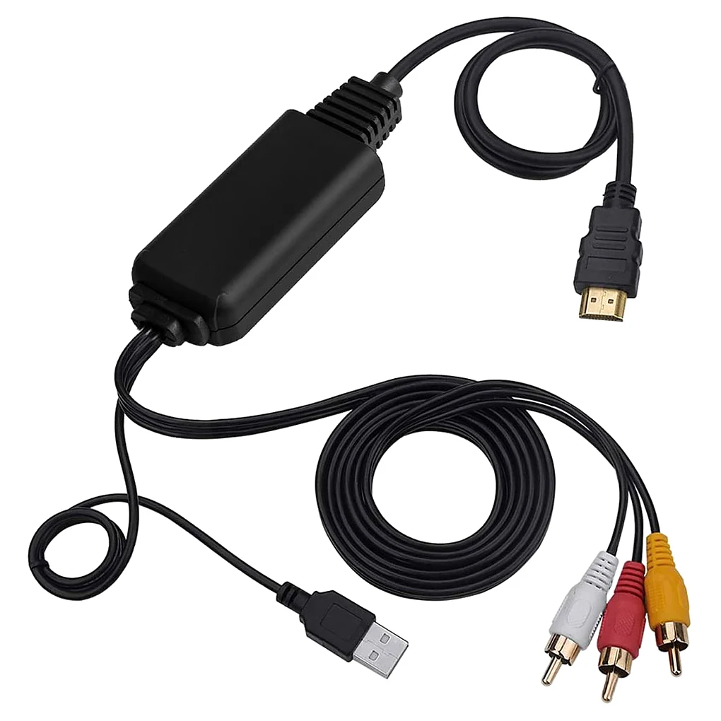 AV to HDMI-compatible Adapter Game Console Camcorder USB Powered 1080P Low Delay RCA Converter PAL NTSC Cable 2m
AV to HDMI-compatible Adapter Game Console Camcorder USB Powered 1080P Low Delay RCA Converter PAL NTSC Cable 2m