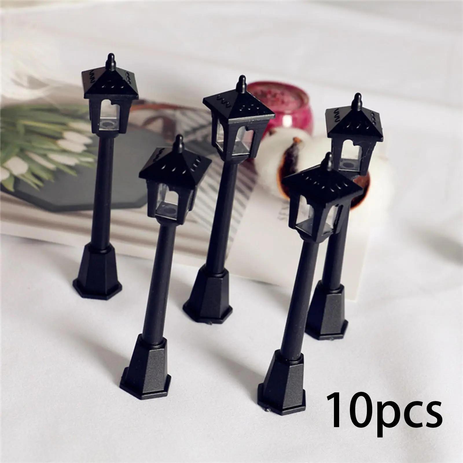 10Pcs Mini Street Post Lights Dollhouse Decoration Accessories for Crafts 
10Pcs Mini Street Post Lights Dollhouse Decoration Accessories for Crafts