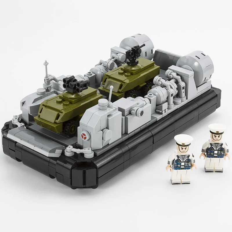 MOC Military Boat Building Blocks Hovercraft Landing Ship Bricks Model Toys For Children Boys Gift
MOC Military Boat Building Blocks Hovercraft Landing Ship Bricks Model Toys For Children Boys Gift