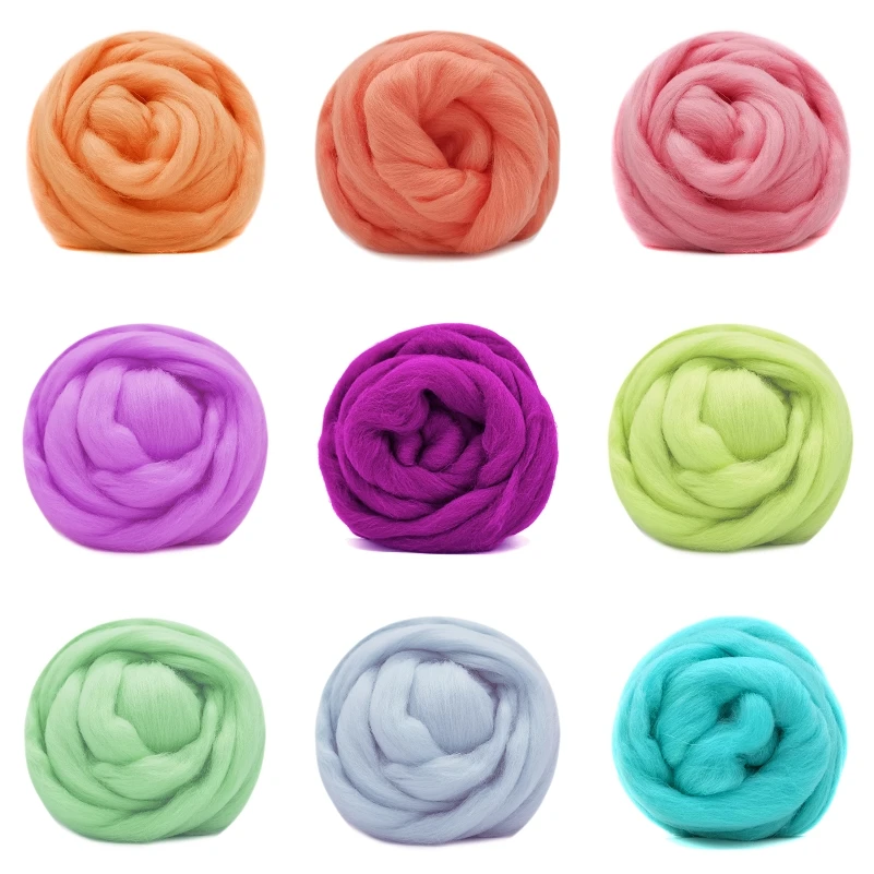 Wool Roving10g Felting Wool (9 Colors) 19 Microns Super Soft Natural Wool Fiberfor Needle Felting Starter Kit 0.35 OZ Per Color
Wool Roving10g Felting Wool (9 Colors) 19 Microns Super Soft Natural Wool Fiberfor Needle Felting Starter Kit 0.35 OZ Per Color