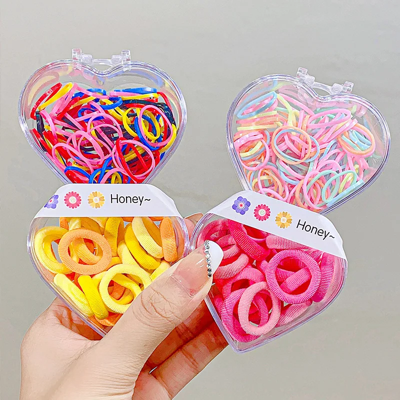 Heart Box Packed Girls Cute Colorful Basic Hair Bands Children Pigtail Holder Hair Tie Rubber Bands Kids Lovely Hair Accessories
Heart Box Packed Girls Cute Colorful Basic Hair Bands Children Pigtail Holder Hair Tie Rubber Bands Kids Lovely Hair Accessories