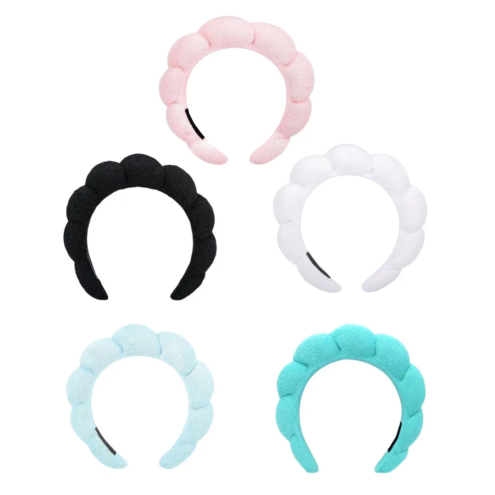 

Girls Makeup Sponge Headband Hair Accessories Hair Hoop Head Wraps Thick Hairband Nonslip Lovely Fashion Soft for shower