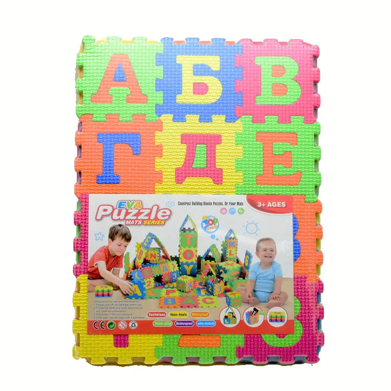 36Pcs Russian Alphabet Play Floor Mat Kid Interlocking Baby Soft EVA Foam Jigsaw Letters Numerals Puzzle Educational Toys GYH
36Pcs Russian Alphabet Play Floor Mat Kid Interlocking Baby Soft EVA Foam Jigsaw Letters Numerals Puzzle Educational Toys GYH
