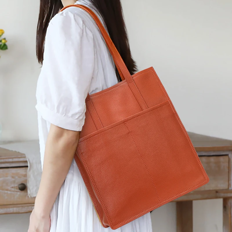 Bag Commuter Big Bag Women's 2023 New Top Layer Cowhide Tote Bag Simple High Capacity Leather Shoulder Bag Handbag
Bag Commuter Big Bag Women's 2023 New Top Layer Cowhide Tote Bag Simple High Capacity Leather Shoulder Bag Handbag