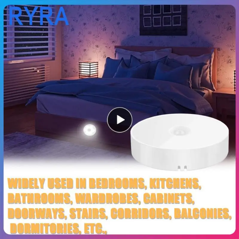 Led Night Light Intelligent Wall Lamp Home Bedroom Energy-saving Usb Rechargeable Motion Sensor Cabinet Light 
Led Night Light Intelligent Wall Lamp Home Bedroom Energy-saving Usb Rechargeable Motion Sensor Cabinet Light
