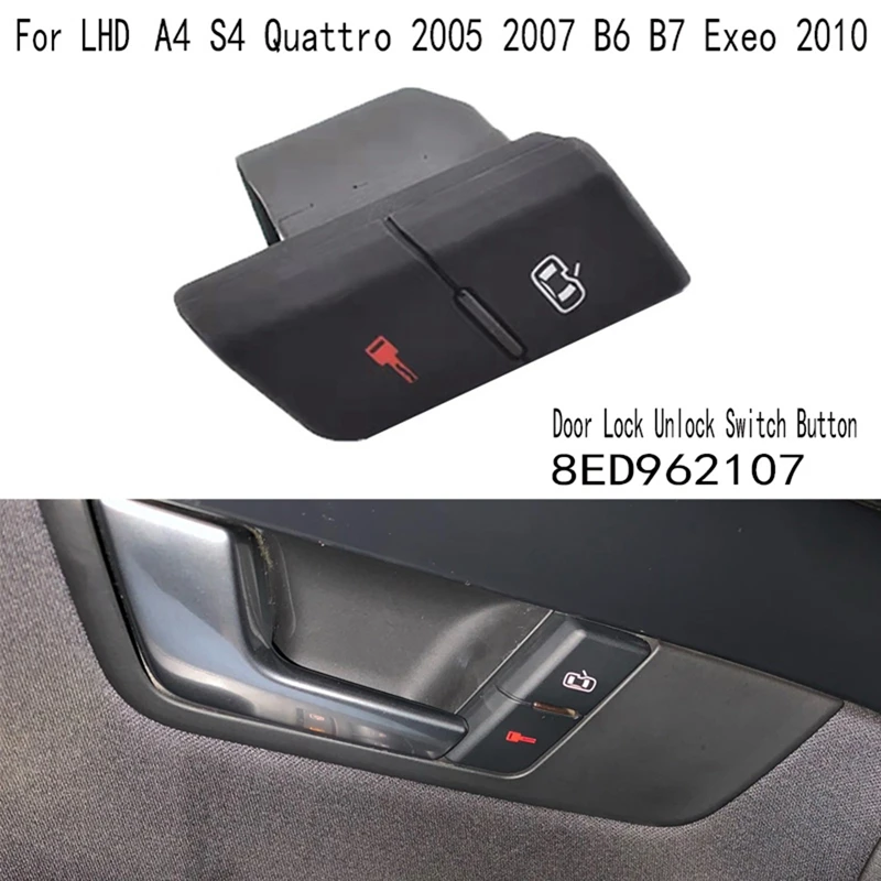 8ED962107 Front Left Driver Side Central Door Lock Button For LHD A4 S4 Quattro 2005 2007 B6 B7 Exeo 2010 LHD
8ED962107 Front Left Driver Side Central Door Lock Button For LHD A4 S4 Quattro 2005 2007 B6 B7 Exeo 2010 LHD