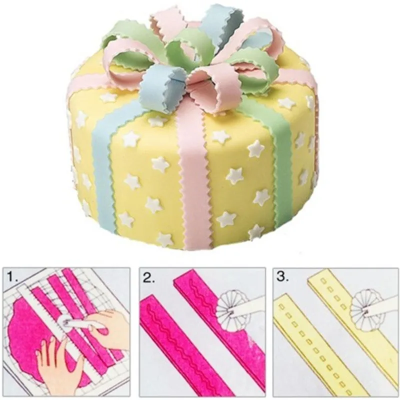 Flower Border Fondant Ribbon Roller Cutters Cake Sugar Cutter Lace Cake Decorating Mold Embosser DIY Dough Cutting Tool
Flower Border Fondant Ribbon Roller Cutters Cake Sugar Cutter Lace Cake Decorating Mold Embosser DIY Dough Cutting Tool