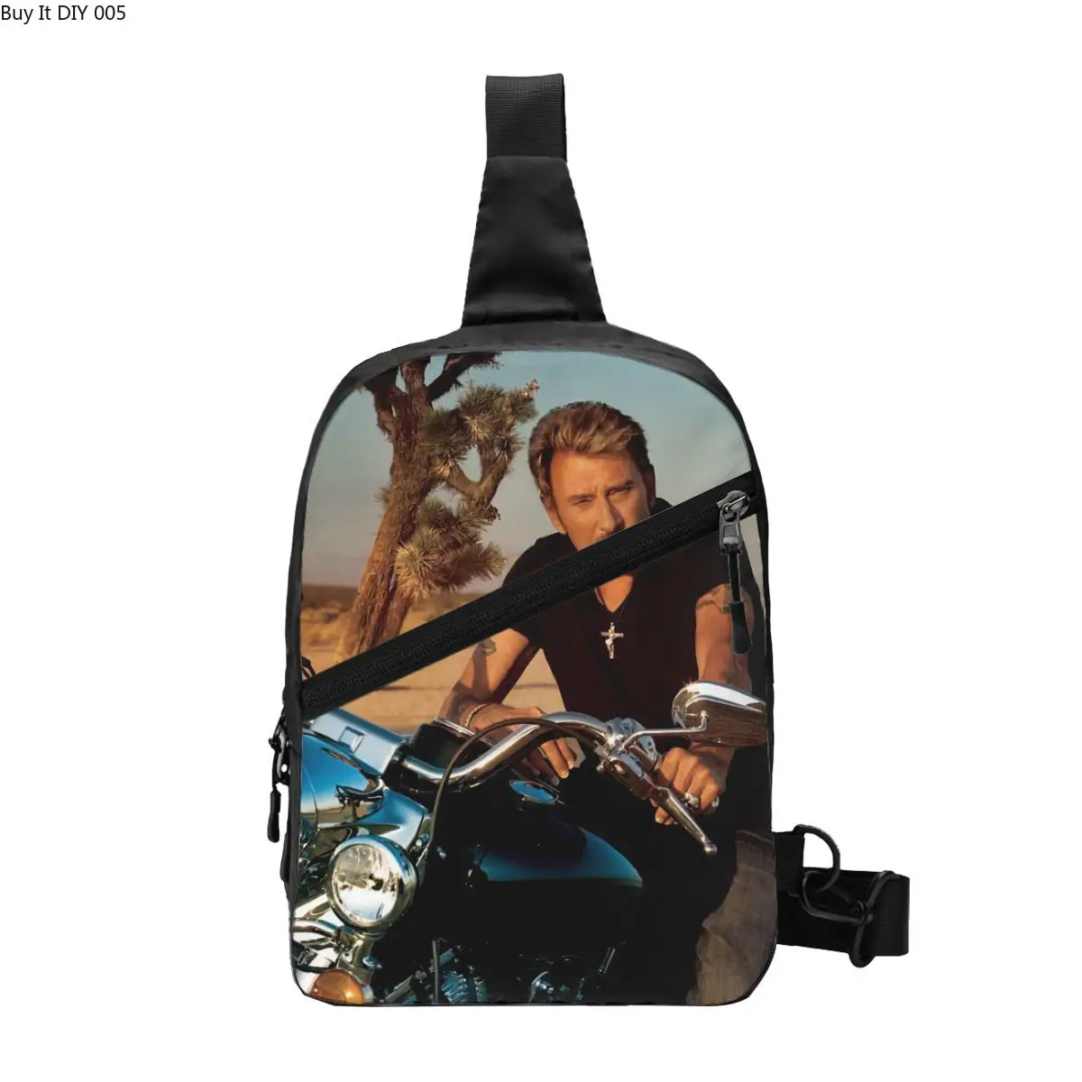 Motorcycle Johnny Hallyday Crossbody Sling Backpack Men Custom French Rock Singer Chest Shoulder Bag for Travel Hiking Daypack
Motorcycle Johnny Hallyday Crossbody Sling Backpack Men Custom French Rock Singer Chest Shoulder Bag for Travel Hiking Daypack