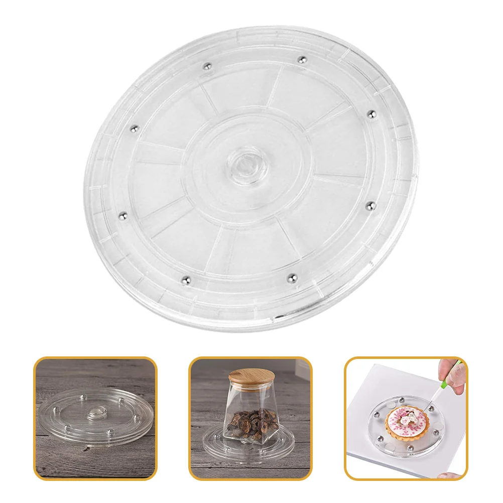 Acrylic Turntable Clear Design Multi-functional Rotatable Plate Transparent Spice Tray Desktop Color Plastic Food
Acrylic Turntable Clear Design Multi-functional Rotatable Plate Transparent Spice Tray Desktop Color Plastic Food