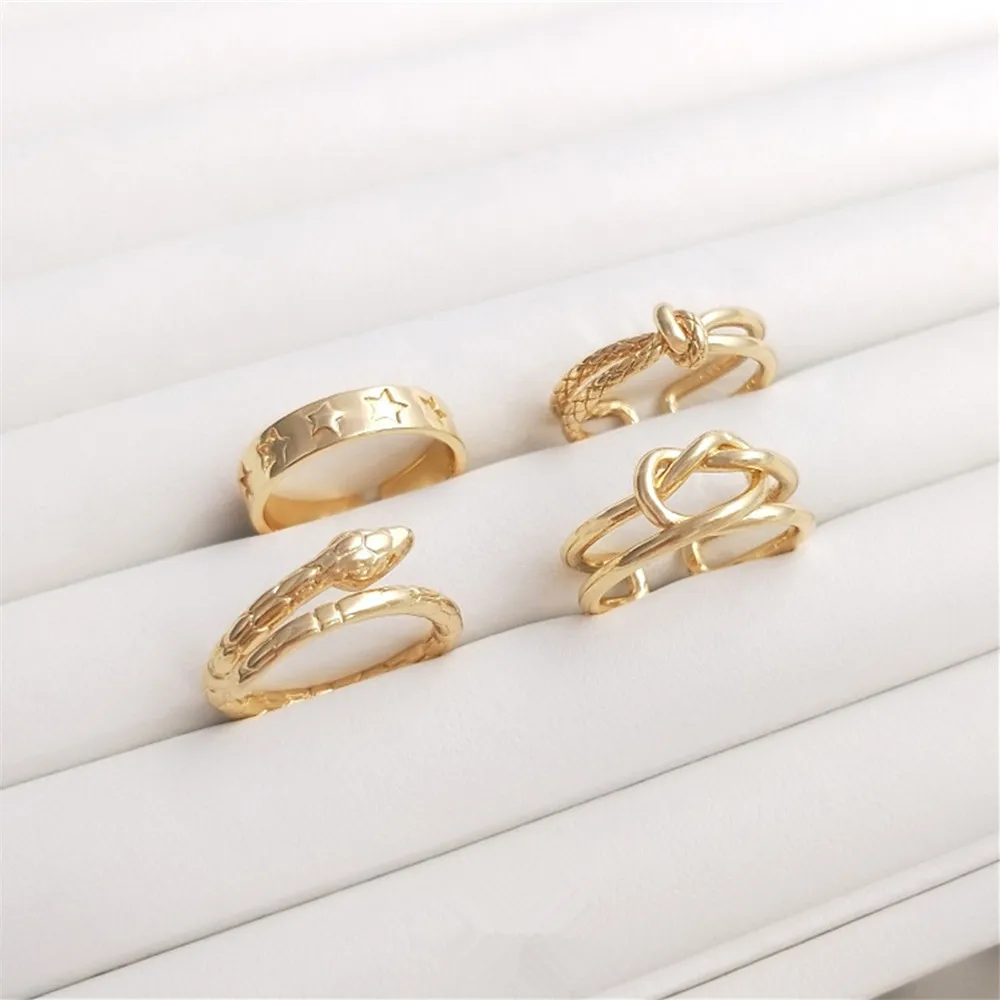 14K plated gold filled Knot ring snake-like ring five-pointed star ring cold light luxury net red index finger ring
14K plated gold filled Knot ring snake-like ring five-pointed star ring cold light luxury net red index finger ring