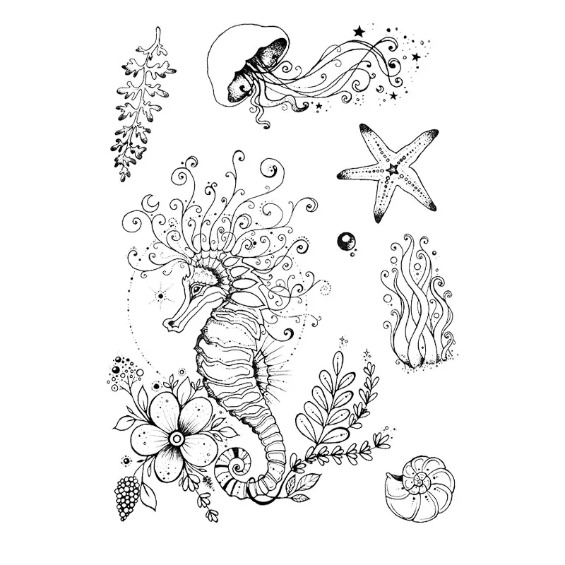 6x8.2inch Seahorse Swirls Clear Stamp Animals Transparent Silicone Stamps for DIY Scrapbooking Card Making Decoration X15
6x8.2inch Seahorse Swirls Clear Stamp Animals Transparent Silicone Stamps for DIY Scrapbooking Card Making Decoration X15