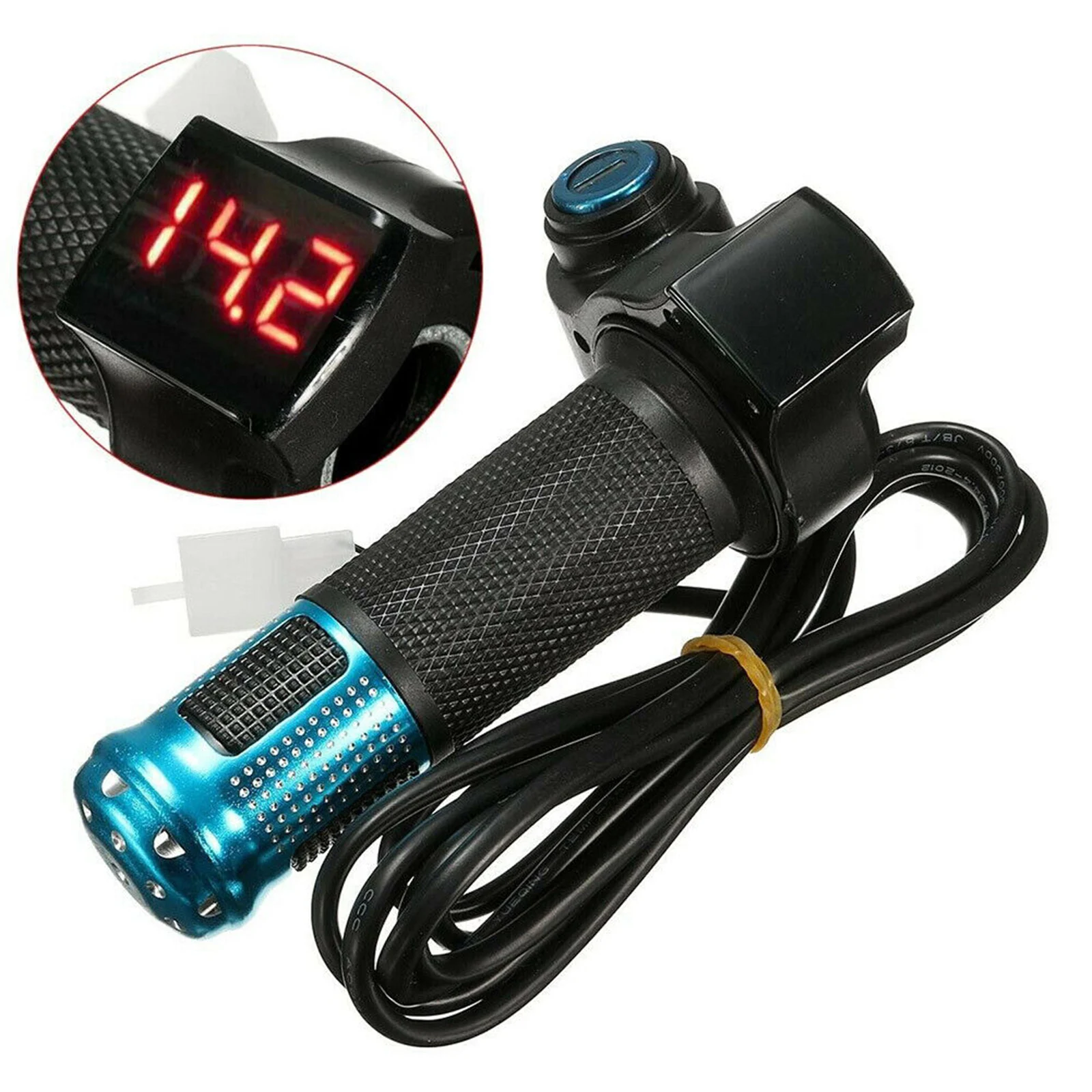 1Pair Bicycle Handlebar With LCD Display E-Bike Throttle Grip Electric Bicycle Scooter TwistThrottle Grips 36V -84V Universal
1Pair Bicycle Handlebar With LCD Display E-Bike Throttle Grip Electric Bicycle Scooter TwistThrottle Grips 36V -84V Universal
