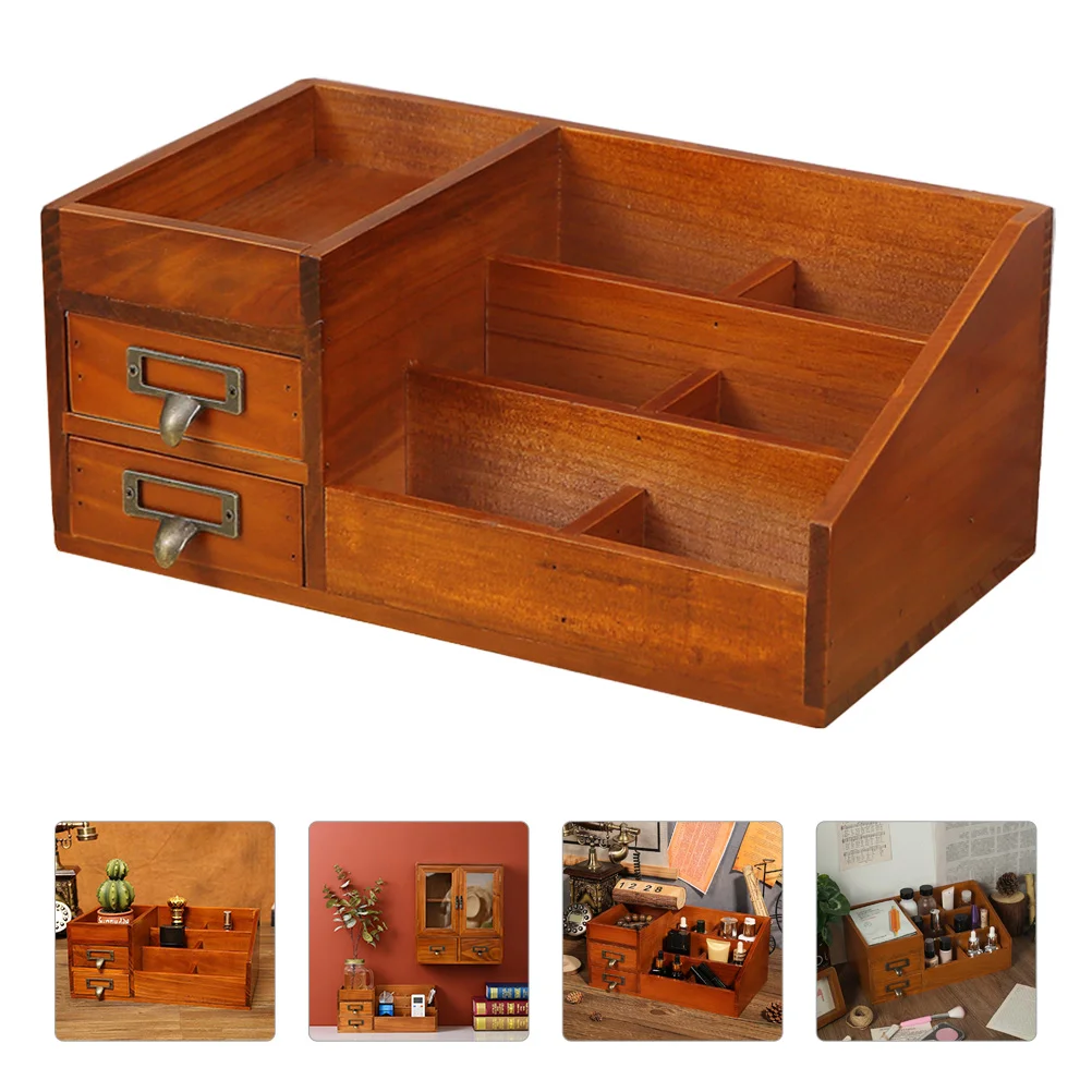 Organizer Storage Desktop Drawer Type Woodenmakeup Sundries Wood Container Holder
Organizer Storage Desktop Drawer Type Woodenmakeup Sundries Wood Container Holder