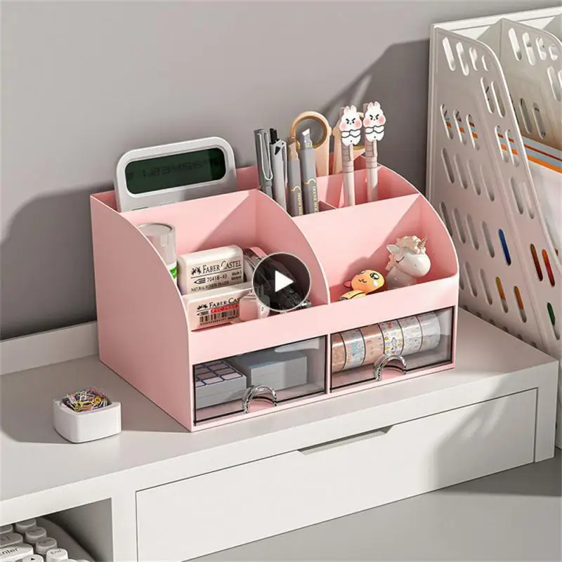 Stationery Storage Box Desktop Storage Box White/blue/pink Miscellaneous Items Makeup Organizer Storage Decoration Small Desk
Stationery Storage Box Desktop Storage Box White/blue/pink Miscellaneous Items Makeup Organizer Storage Decoration Small Desk