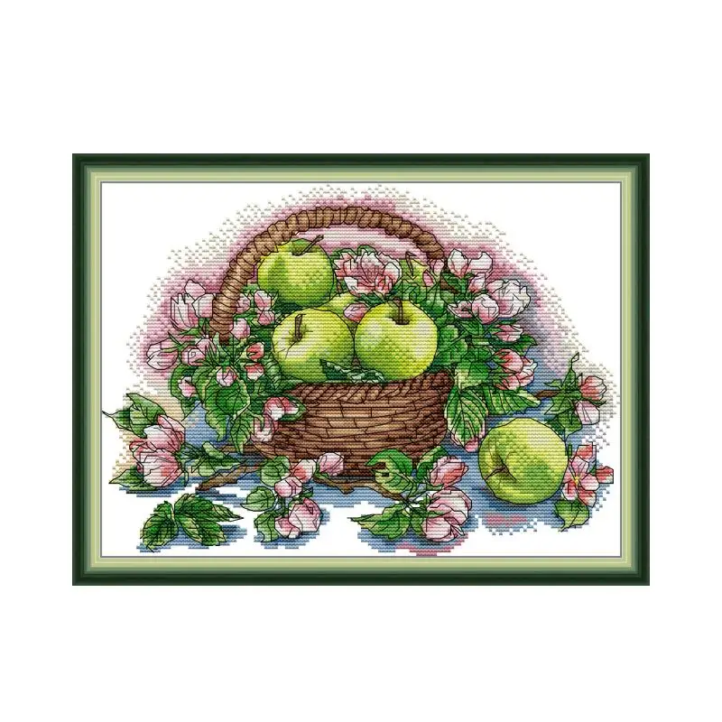 Flower Basket And Pears Cross Stitch Kits Patterns 11CT 14CT Printing Counted Fabric DIY Threads Embroidery Needlework Home Deco
Flower Basket And Pears Cross Stitch Kits Patterns 11CT 14CT Printing Counted Fabric DIY Threads Embroidery Needlework Home Deco