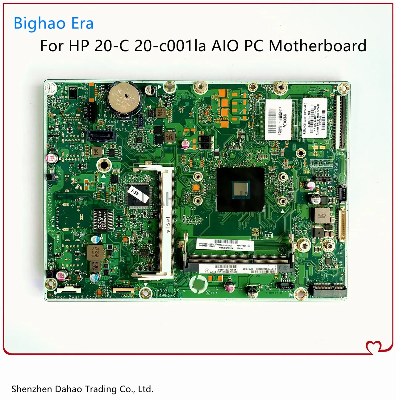 Original All-in-One Mainboard For HP 20-C 20-c001la AIO PC Motherboard W/ Intel CPU DAN91AMB6D0 844831-002 844831-602 844831-601
Original All-in-One Mainboard For HP 20-C 20-c001la AIO PC Motherboard W/ Intel CPU DAN91AMB6D0 844831-002 844831-602 844831-601