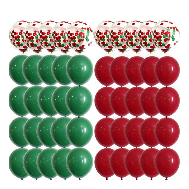 50 Pcs Christmas Latex Balloon 12 Inch Christmas Decorations Santa Claus Balloon Festival Party Decoration Red Green
50 Pcs Christmas Latex Balloon 12 Inch Christmas Decorations Santa Claus Balloon Festival Party Decoration Red Green