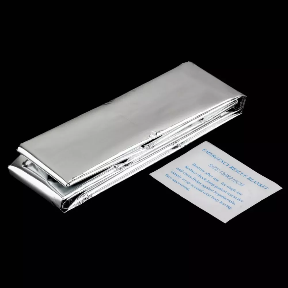 New Outdoor Water Proof Emergency Survival Rescue Blanket Foil Thermal Space First Aid Sliver Rescue Curtain Military Blanket
New Outdoor Water Proof Emergency Survival Rescue Blanket Foil Thermal Space First Aid Sliver Rescue Curtain Military Blanket