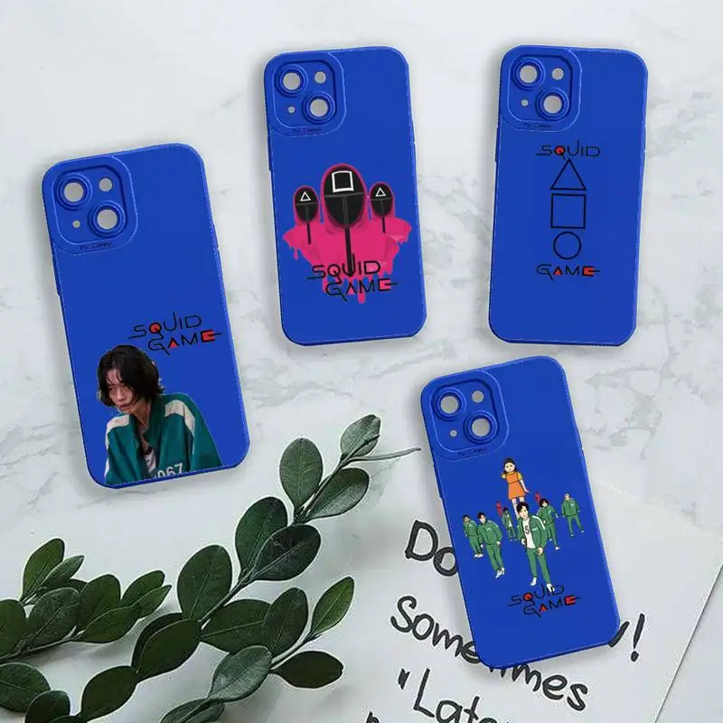 Korean TV series Squid Game Phone Case For iPhone 13 12 11 Pro MAX Mini X XS XR 7 8 Plus Liquid Silicone Klein Blue
Korean TV series Squid Game Phone Case For iPhone 13 12 11 Pro MAX Mini X XS XR 7 8 Plus Liquid Silicone Klein Blue
