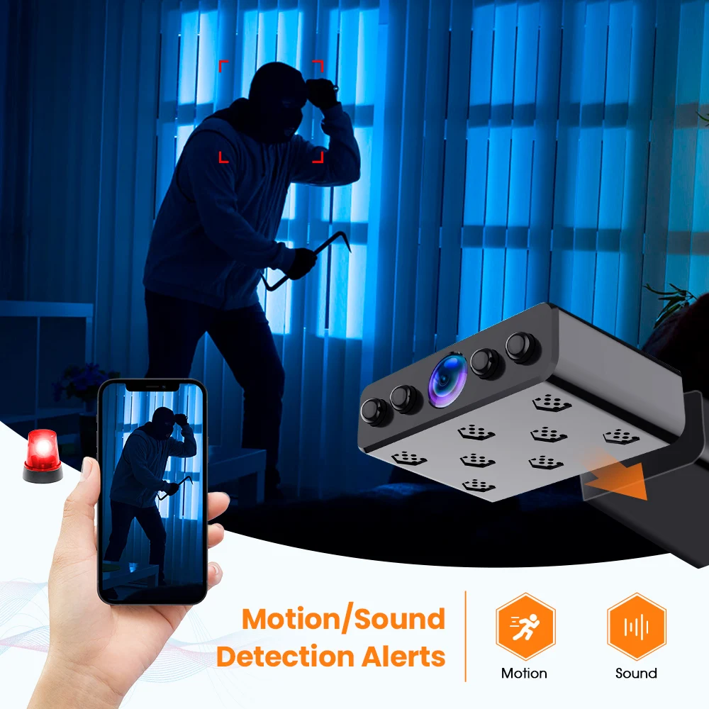 HD 1080P Wifi DV Mini Camcorder Night Vision Micro Camera Motion Detection DV DVR Security Camera 4K Mini Wifi DV Cameras
HD 1080P Wifi DV Mini Camcorder Night Vision Micro Camera Motion Detection DV DVR Security Camera 4K Mini Wifi DV Cameras