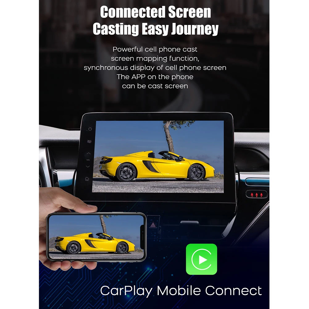Compatible With Wired CarPlay Carplay 1pcs 2.4G+5G ABS Black High Quality New Wired Carplay To Wireless Carplay
Compatible With Wired CarPlay Carplay 1pcs 2.4G+5G ABS Black High Quality New Wired Carplay To Wireless Carplay