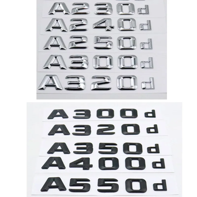 Black & Chrome Letters Emblem Logo For Mercedes Benz A160d A180d A200d A230d A240d A250d A260d A280d A300d A320d A350d
Black & Chrome Letters Emblem Logo For Mercedes Benz A160d A180d A200d A230d A240d A250d A260d A280d A300d A320d A350d
