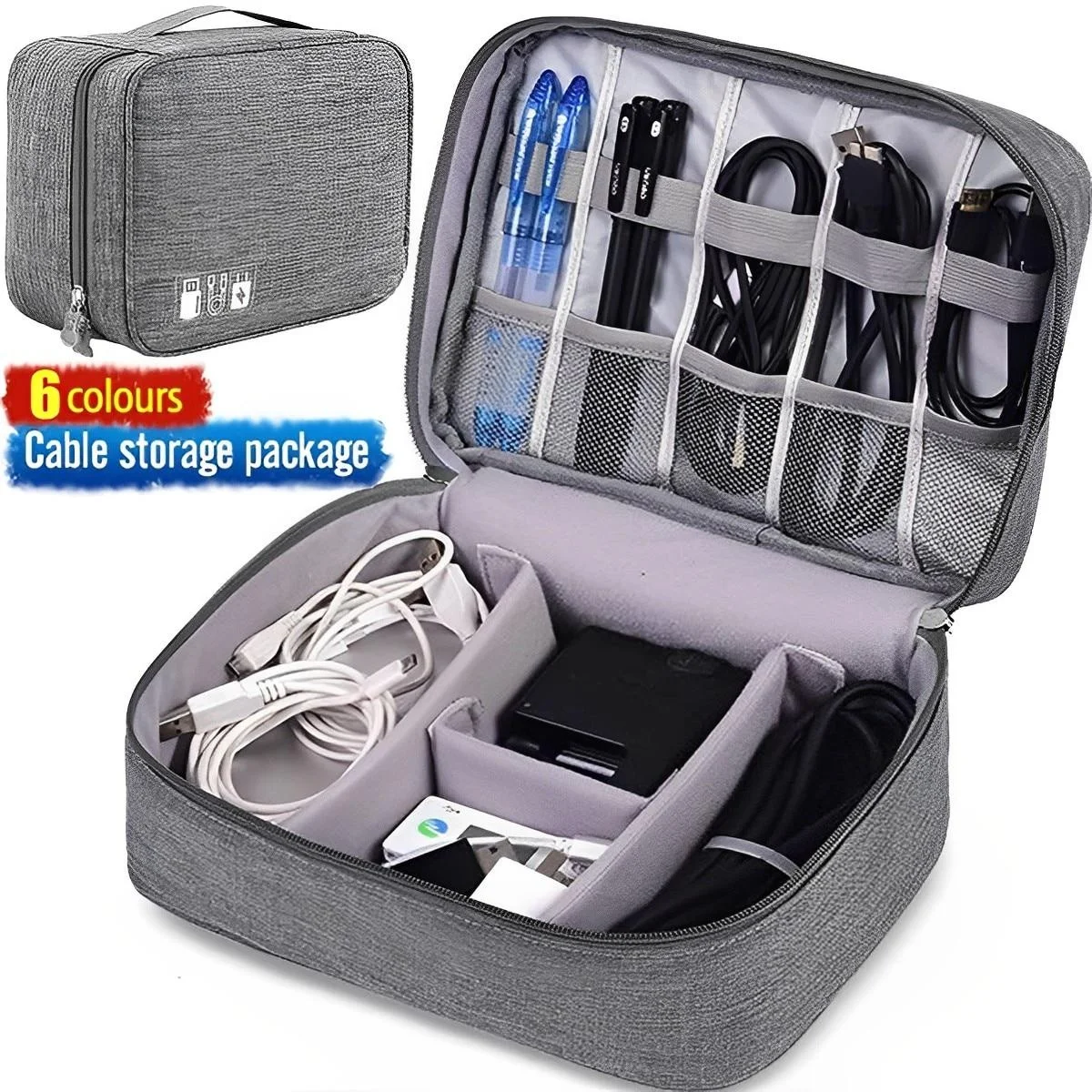 Travel Cable Bag Portable Universal Digital USB Cable SD Cards Organizer Cord Charger Wires Battery Cosmetic Zipper Storage Bags
Travel Cable Bag Portable Universal Digital USB Cable SD Cards Organizer Cord Charger Wires Battery Cosmetic Zipper Storage Bags