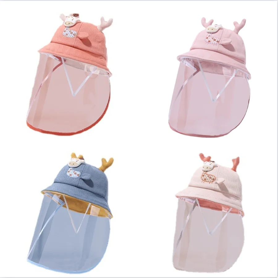 Baby Hat Spring Autumn Cotton Fisherman Hat with Protective Anti-Foam Mask Designer Embroidery Animal Children's Sunshade Caps
Baby Hat Spring Autumn Cotton Fisherman Hat with Protective Anti-Foam Mask Designer Embroidery Animal Children's Sunshade Caps