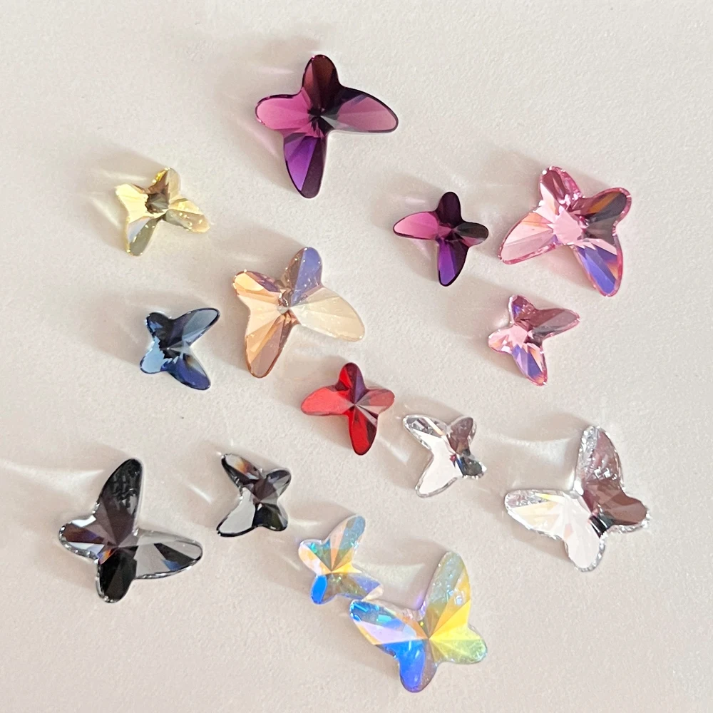 5mm 100pcs Butterfly Shape Nails Art Crystal Flat Bottom Non Hotfixed Rhinestones for 3D Nail Charms DIY Design Decorations
5mm 100pcs Butterfly Shape Nails Art Crystal Flat Bottom Non Hotfixed Rhinestones for 3D Nail Charms DIY Design Decorations