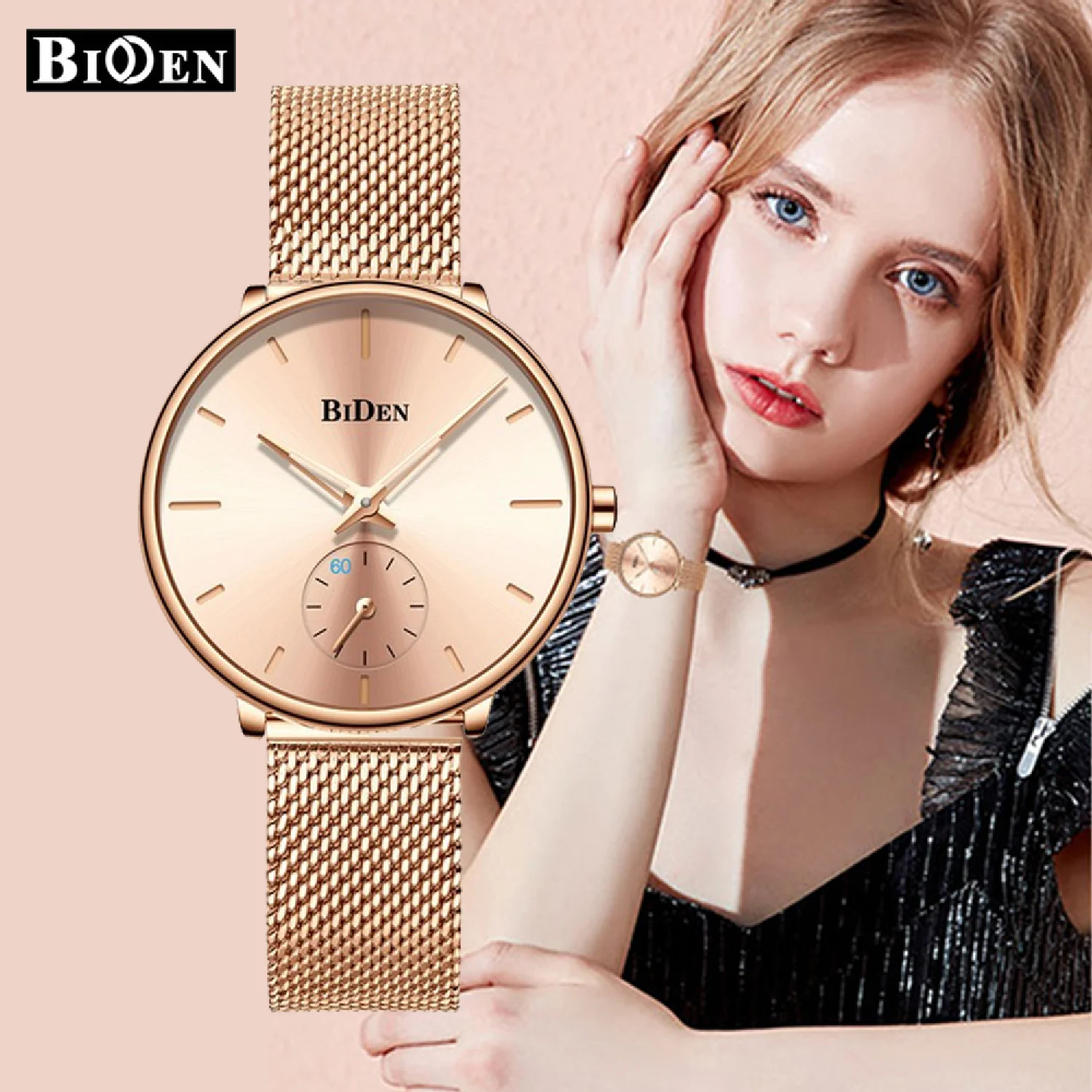BIDEN Women Quartz Watch Ultra-thin Mesh Band Ladies Dress Wristwatch Bracelet Waterproof Female Clocks Gifts relogio feminino
BIDEN Women Quartz Watch Ultra-thin Mesh Band Ladies Dress Wristwatch Bracelet Waterproof Female Clocks Gifts relogio feminino