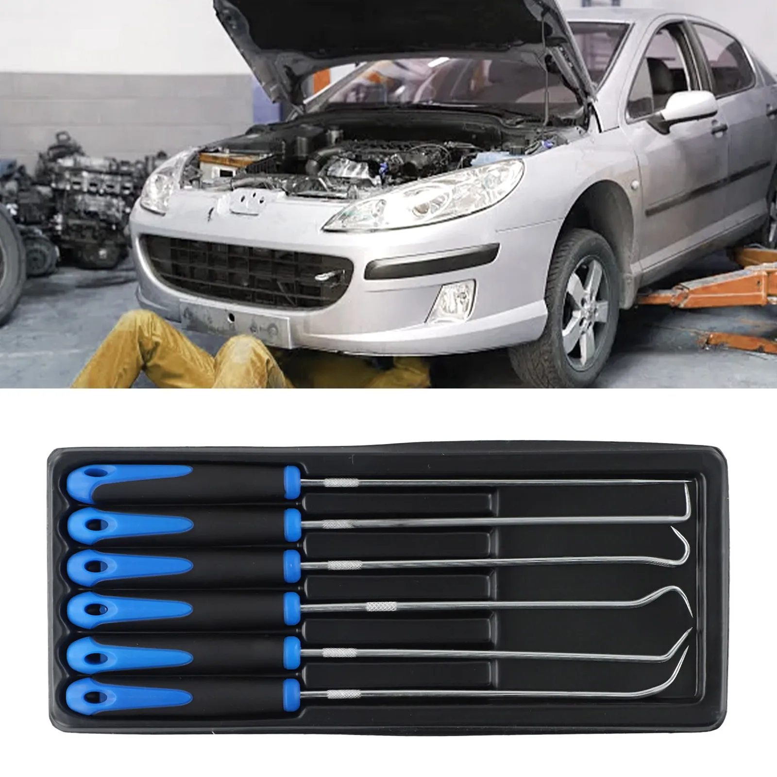 6Pcs Oil Seal O-Ring Seal Remover Hook Tool Set Duty Hook And Pick Set Pick For Car Auto O-Ring Seal Gasket Puller Remover Tool
6Pcs Oil Seal O-Ring Seal Remover Hook Tool Set Duty Hook And Pick Set Pick For Car Auto O-Ring Seal Gasket Puller Remover Tool