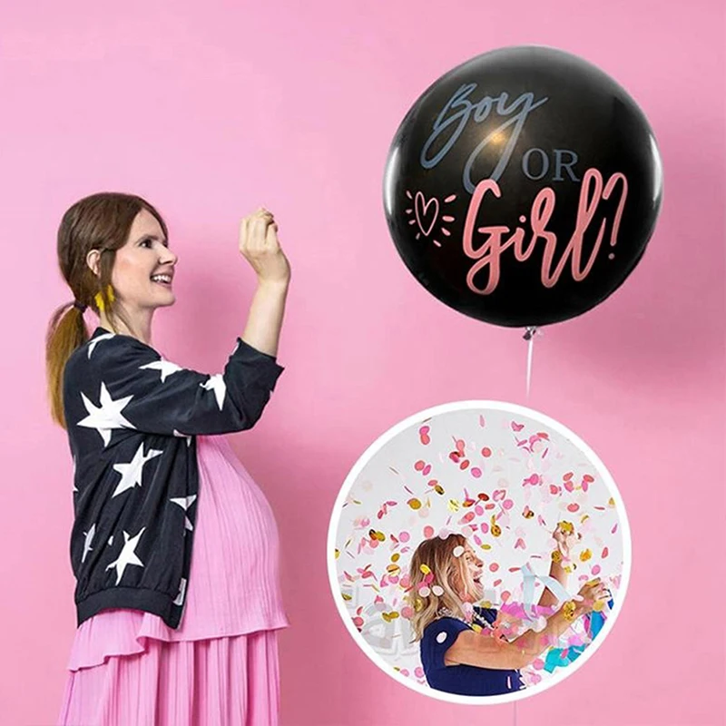 1 Set Boy Or Girl Gender Reveal Black Latex Balloon Baby Shower Confetti Ballons Birthday Gender Reveal Party Decoration 36 Inch
1 Set Boy Or Girl Gender Reveal Black Latex Balloon Baby Shower Confetti Ballons Birthday Gender Reveal Party Decoration 36 Inch
