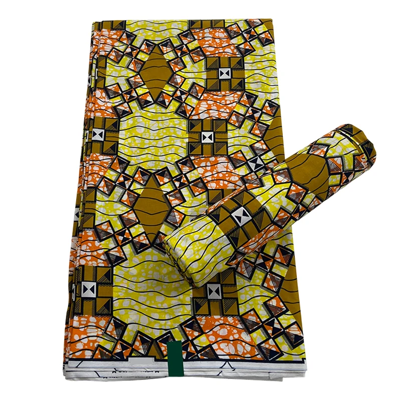 Ankara Fabric African 100% Cotton Real Wax Print Veritable Wax Guaranteed Original 6 Yards Batik Pagne Sewing Materials SC0711
Ankara Fabric African 100% Cotton Real Wax Print Veritable Wax Guaranteed Original 6 Yards Batik Pagne Sewing Materials SC0711
