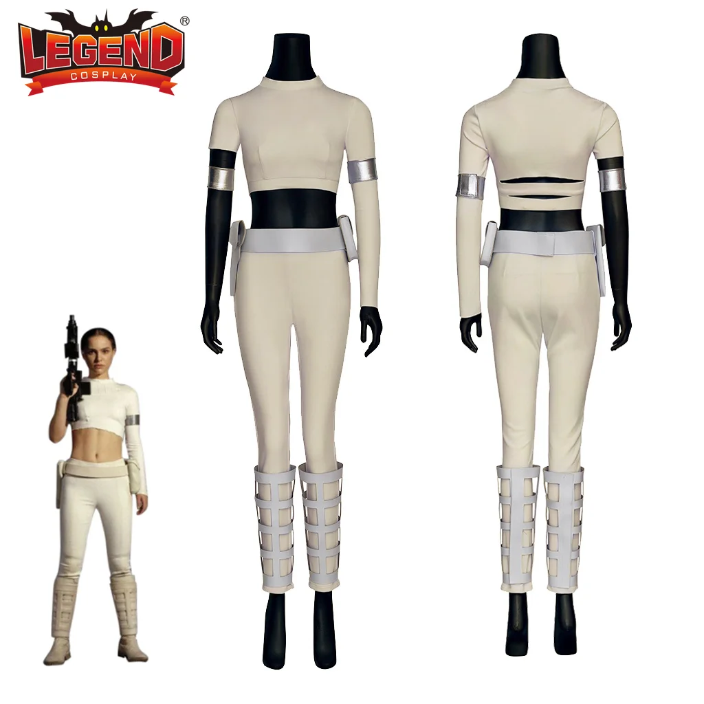 Женский костюм принцессы Padme Amidala, костюм Звездных войн, белый топ и брюки, аксессуар для косплея
Женский костюм принцессы Padme Amidala, костюм Звездных войн, белый топ и брюки, аксессуар для косплея