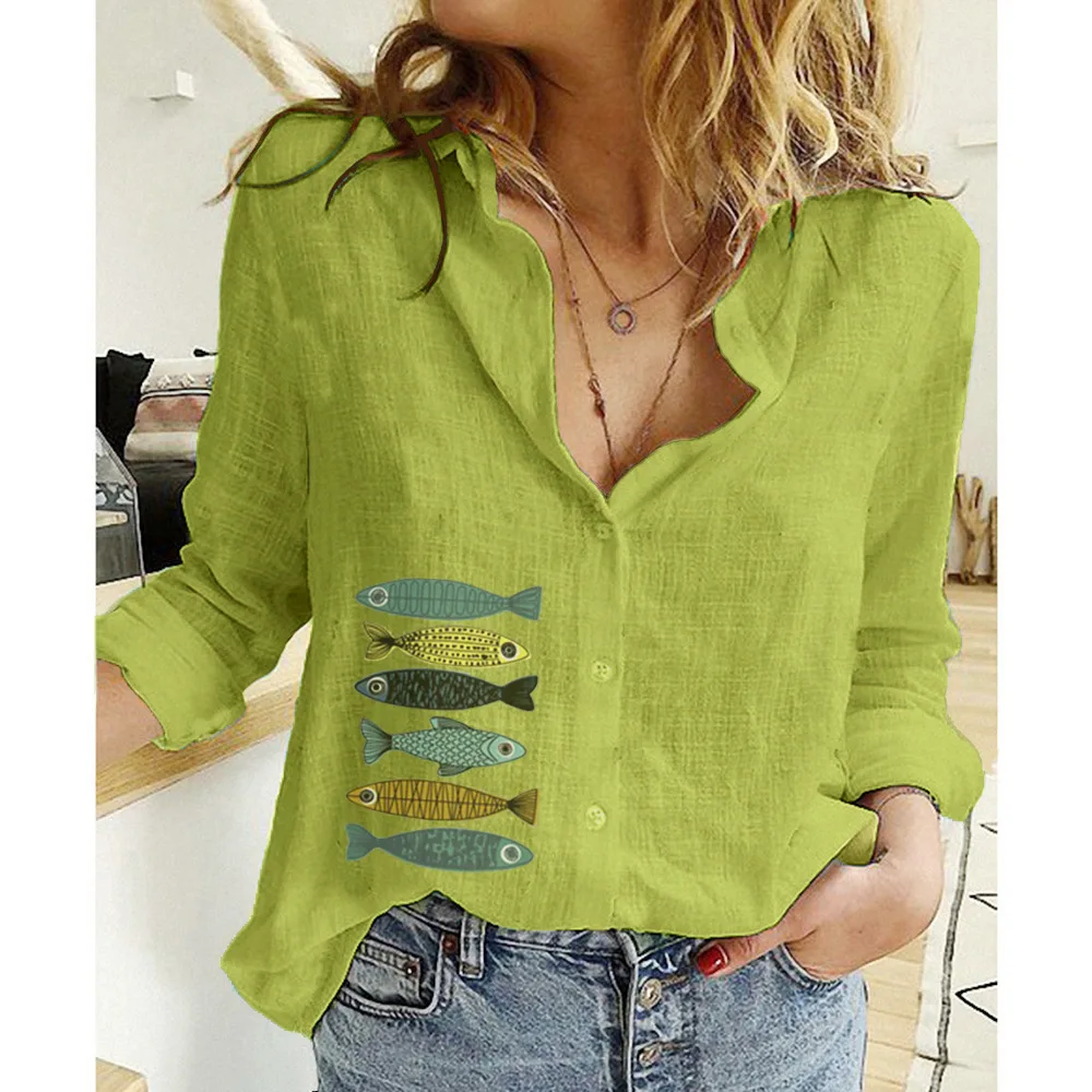 Elegant Cotton Linen Shirts Women Casual Solid Button Lapel Blouses Shirts Spring Summer Long Sleeve Loose Tops Tunic Blusas
Elegant Cotton Linen Shirts Women Casual Solid Button Lapel Blouses Shirts Spring Summer Long Sleeve Loose Tops Tunic Blusas
