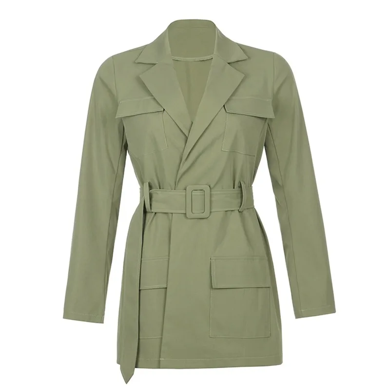 Green Sash Elegant Blazers Women Mid Length Double Breasted Suits Office Lady 2021 New Spring Autumn Fashion Blazer Solid Colors
Green Sash Elegant Blazers Women Mid Length Double Breasted Suits Office Lady 2021 New Spring Autumn Fashion Blazer Solid Colors