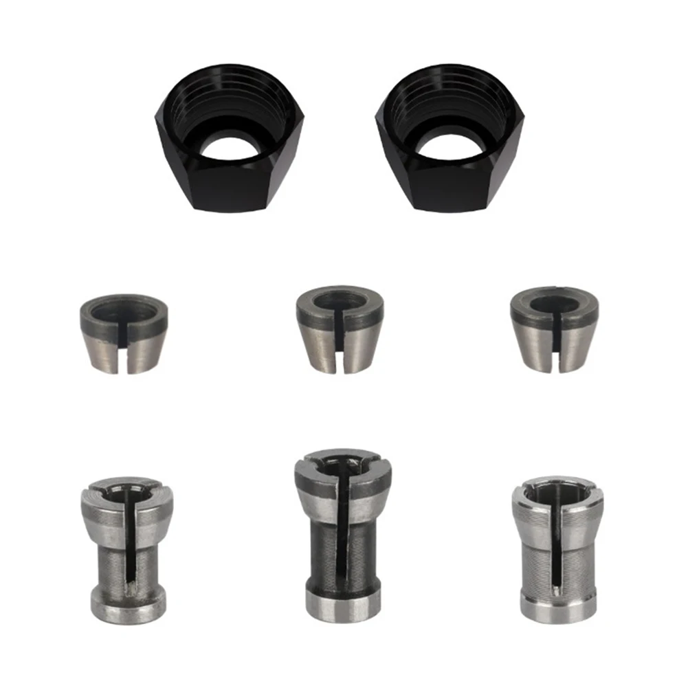8pcs CNC Router Bit Collet Chuck Adapter Clamping Nuts 6/6.35/8mm For Engraving Machine Wood Routertrimming Engraving Machine
8pcs CNC Router Bit Collet Chuck Adapter Clamping Nuts 6/6.35/8mm For Engraving Machine Wood Routertrimming Engraving Machine