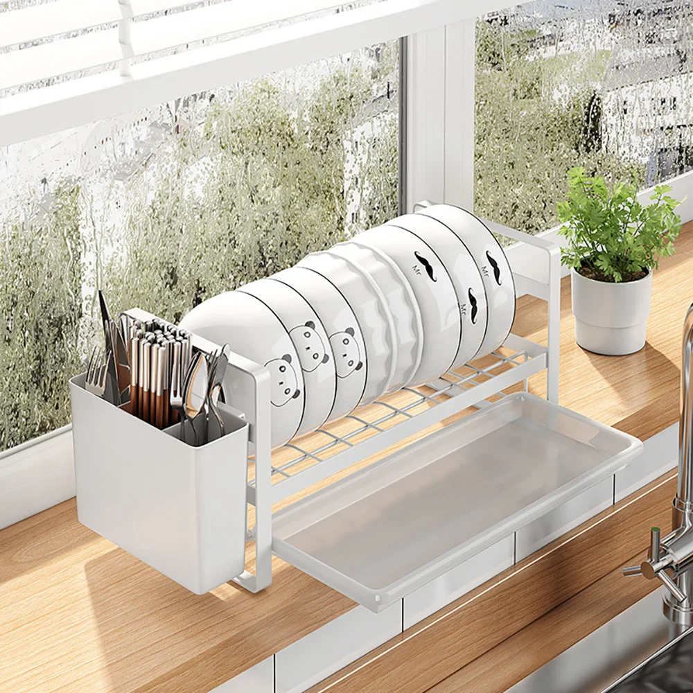 Dish Drying Rack Plate Bowl Organizer With Chopstick Holder Chopping Board Rack Cupboard Organizer Shelf Kitchen Accessories
Dish Drying Rack Plate Bowl Organizer With Chopstick Holder Chopping Board Rack Cupboard Organizer Shelf Kitchen Accessories