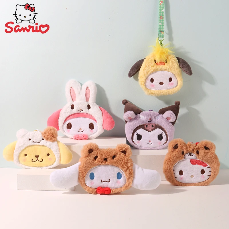 Sanrio Plush Coin Purse Kawaii Cinnamoroll Kuromi Pachacco Melody Cute Hairy Card Set Plush Wallet Hanging Neck Coin Bag Genuine
Sanrio Plush Coin Purse Kawaii Cinnamoroll Kuromi Pachacco Melody Cute Hairy Card Set Plush Wallet Hanging Neck Coin Bag Genuine