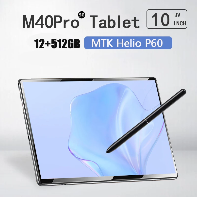 Global version M40 Pro Tablet 12GB 512GB Android Tablet 10 inch HD Tablets Android 10 8800mAh Dual 5G Network Wifi GPS Tablet Pc
Global version M40 Pro Tablet 12GB 512GB Android Tablet 10 inch HD Tablets Android 10 8800mAh Dual 5G Network Wifi GPS Tablet Pc