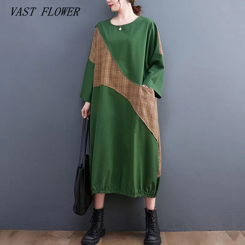 long sleeve oversized cotton linen vintage plaid dresses for women casual loose spring autumn dress elegant clothing 2023
long sleeve oversized cotton linen vintage plaid dresses for women casual loose spring autumn dress elegant clothing 2023