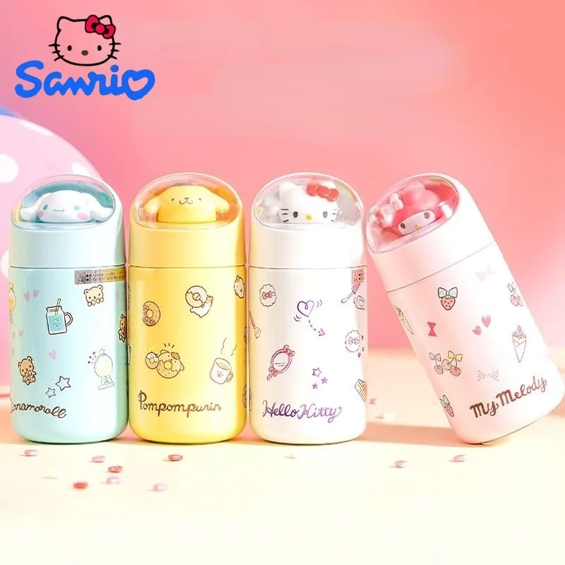 

Sanrio, Hello Kitty Cinnamoroll почтовый My melody мультяшный аниме девушка сердце термос чашка кавайная кукла креативная портативная чашка для воды