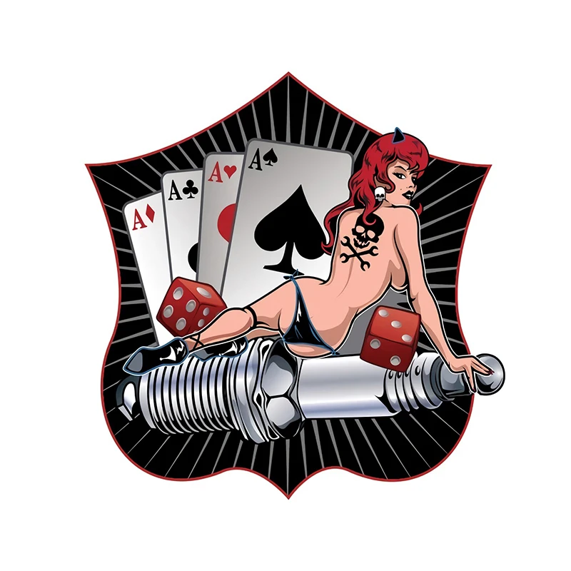 Свеча зажигания в стиле ретро, Ace of Spades Pinup Decal, сексуальная девушка, мультяшная Автомобильная наклейка JDM, водонепроницаемые автомобильные а...
Свеча зажигания в стиле ретро, Ace of Spades Pinup Decal, сексуальная девушка, мультяшная Автомобильная наклейка JDM, водонепроницаемые автомобильные а...