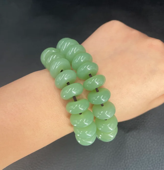 Natural Green Jade Bracelet Bangle Men Women Healing Jewelry Real Jades Abacus Beads Braided Rope Adjustable Amulet Bracelets
Natural Green Jade Bracelet Bangle Men Women Healing Jewelry Real Jades Abacus Beads Braided Rope Adjustable Amulet Bracelets