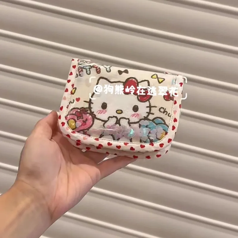 Kawaii Sanrio Anime Hello Kitty TPU Storage Bag Cute Cartoon Retro Multifunctional Transparent Quicksand Card Package for Girls
Kawaii Sanrio Anime Hello Kitty TPU Storage Bag Cute Cartoon Retro Multifunctional Transparent Quicksand Card Package for Girls