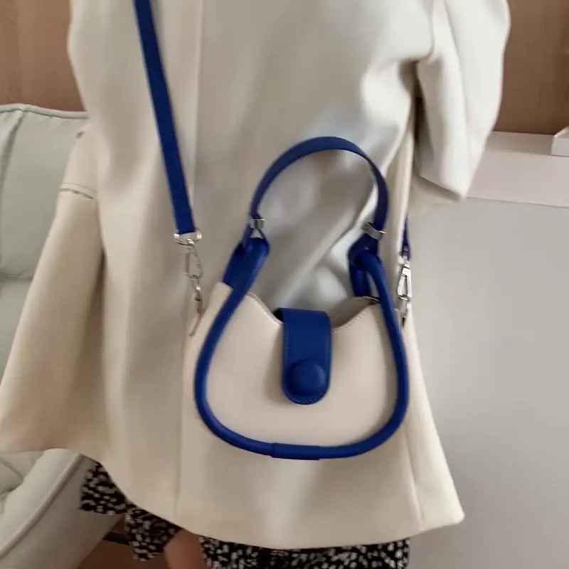 2022 Retro Contrast Color Crescent Bag New Fashion Fashion Casual One-Shoulder Messenger Bag Western-Style Armpit Bag
2022 Retro Contrast Color Crescent Bag New Fashion Fashion Casual One-Shoulder Messenger Bag Western-Style Armpit Bag