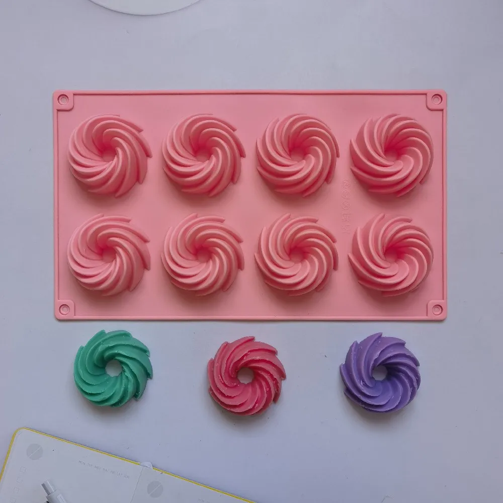 8 Cavity Mini Spiral Shape Food Grade Silicone Cake Mold Pan 3D Fluted Cake Mould Form Bread Bakery Baking Tools Bakeware
8 Cavity Mini Spiral Shape Food Grade Silicone Cake Mold Pan 3D Fluted Cake Mould Form Bread Bakery Baking Tools Bakeware