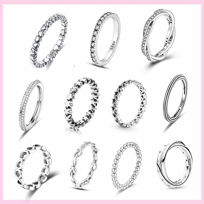925 Silver Stackable Wedding Heart Ring For Women Star Zircon Crystal Anniversary S925 Rings Original Brand Finger Jewelry
925 Silver Stackable Wedding Heart Ring For Women Star Zircon Crystal Anniversary S925 Rings Original Brand Finger Jewelry