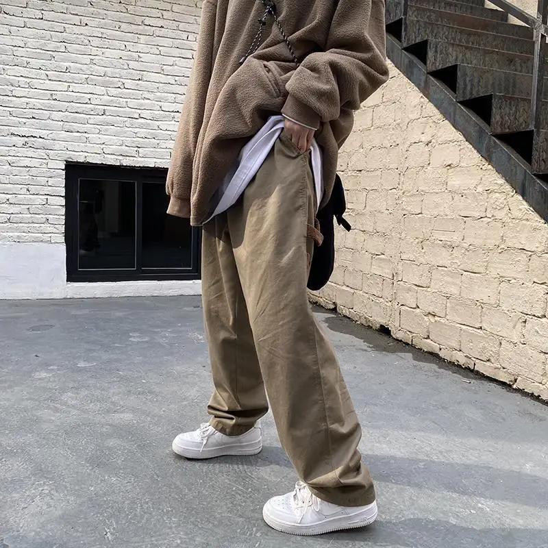 Брюки-карго Женские винтажные в стиле Харадзюку свободные штаны пэчворк хип-хоп